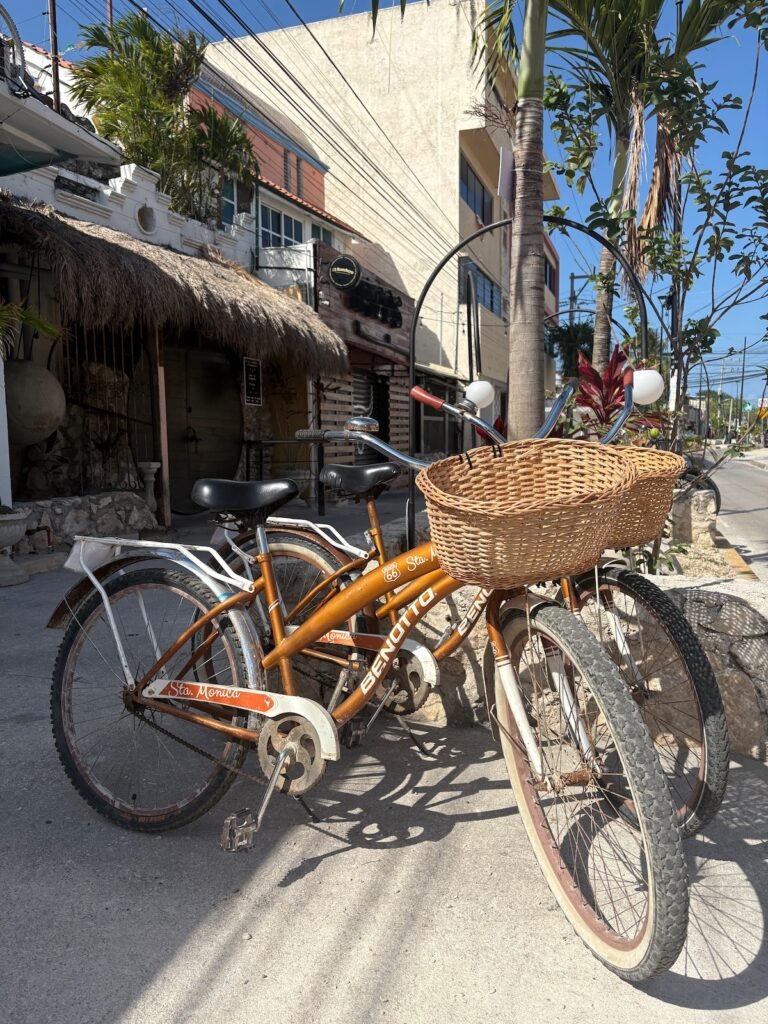 Benotto beach cruiser bikes available to rent in Tulum